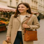 Handmade Italian Leather Crossbody Satchel – Full-Grain Compact Shoulder Bag