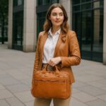 Luxury Full-Grain Leather Briefcase