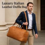 Handmade Leather Weekender Duffel – Interior Compartments